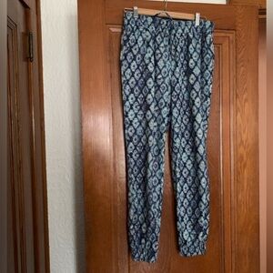 Telluride Clothing Co Patterned Silky Lounge Jogger Pants Medium Women’s
